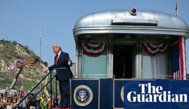 Trump sees bond with ‘great he-man’ Theodore Roosevelt at lavish library opening | Donald Trump