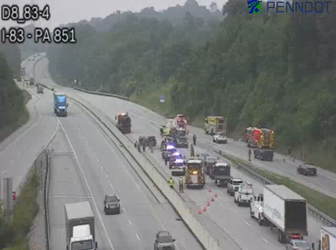Crash on I-83 in Shrewsbury Township crash on i-83 in shrewsbury township