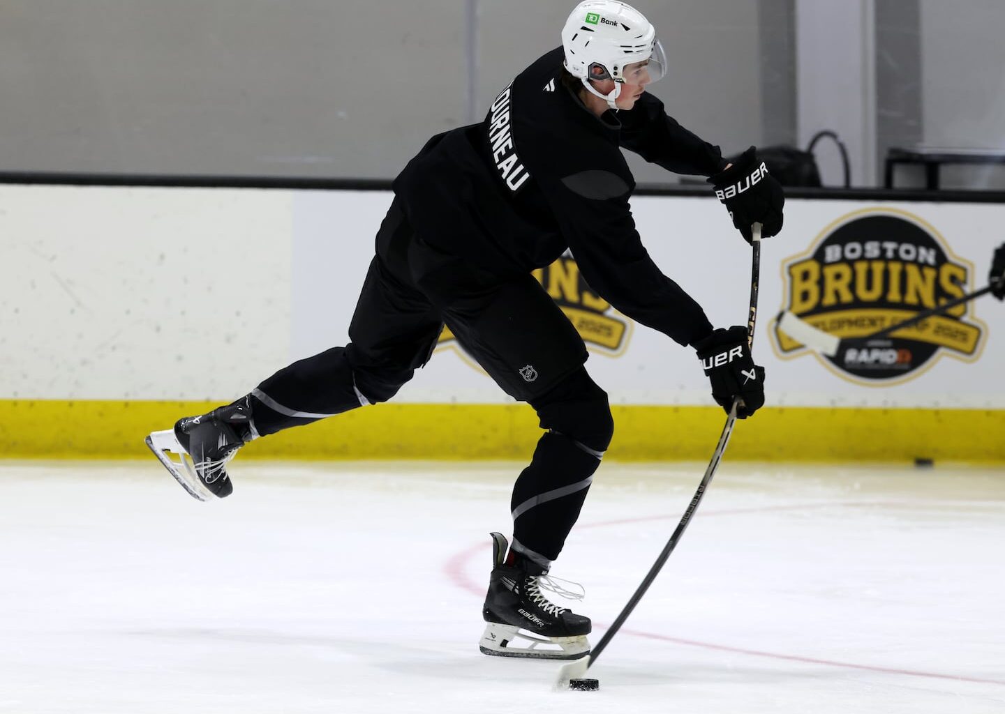 Dean Letourneau showed during Bruins development camp that his game has taken a sizable jump during his time at Boston College.