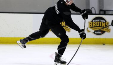 Dean Letourneau showed during Bruins development camp that his game has taken a sizable jump during his time at Boston College.