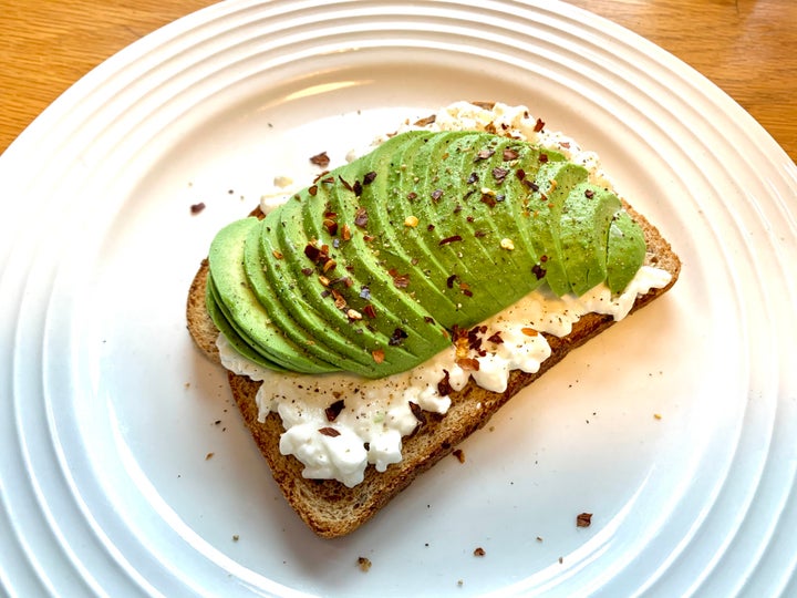 One of these toast toppings is high in fiber, and the other isn't.
