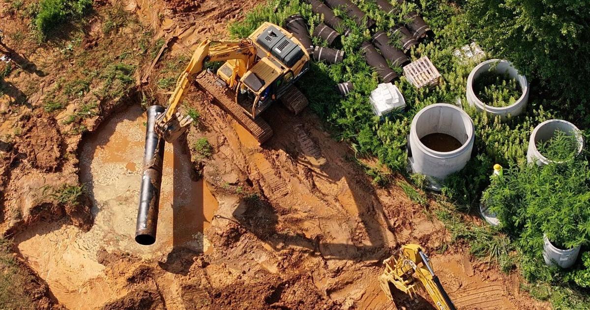 See aerial video and photos of Winston-Salem watermain break - Winston-Salem Journal