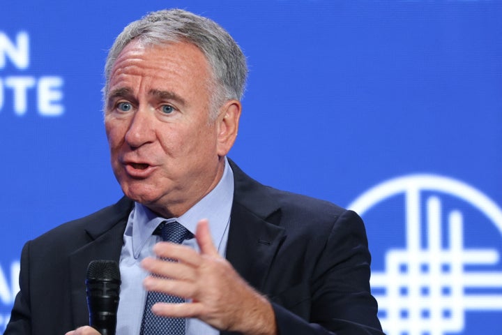 Ken Griffin, founder and CEO of multinational hedge fund Citadel, speaks during the 29th annual Milken Institute Global Conference at the Beverly Hilton in Beverly Hills, California on May 5, 2026. (Photo by Patrick T. Fallon / AFP via Getty Images)
