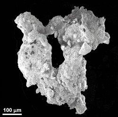 microscopic image of moon dust