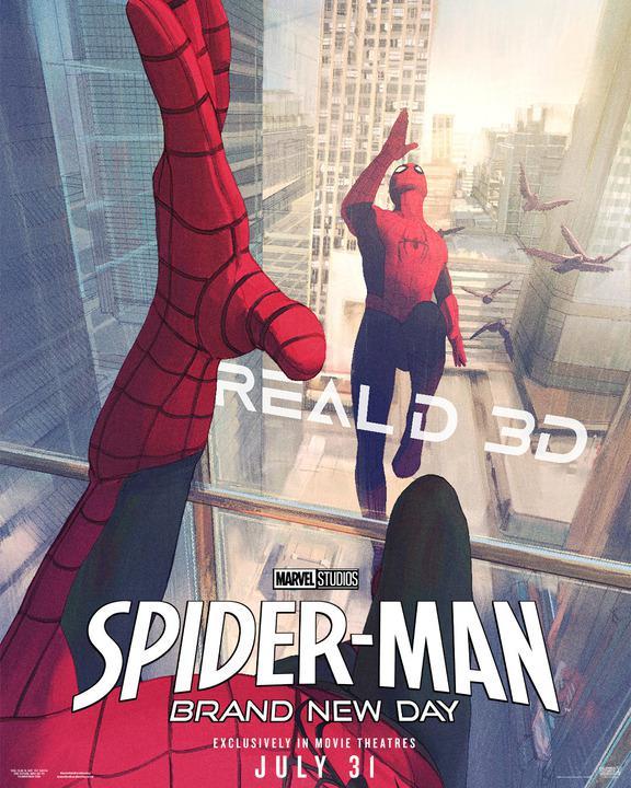 Spider-Man: Brand New Day's RealD 3D poster.