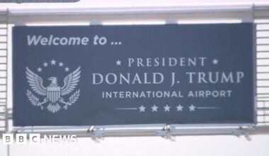 Travellers react as Florida airport renamed after Trump