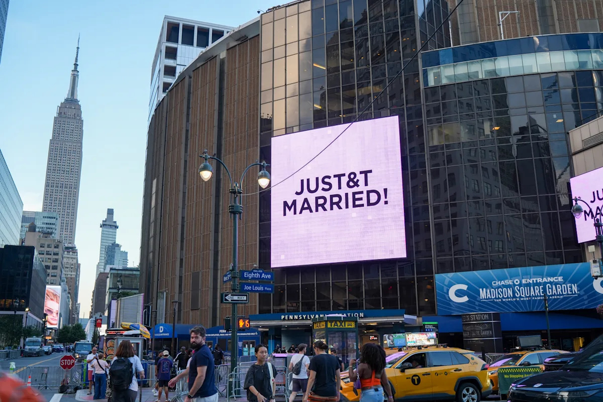 Every wild detail from Taylor Swift and Travis Kelce's MSG wedding — from arcade games and 'JUST&T MARRIED' to an Adam Sandler cameo