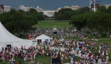 Storms force crowds to evacuate America 250 event