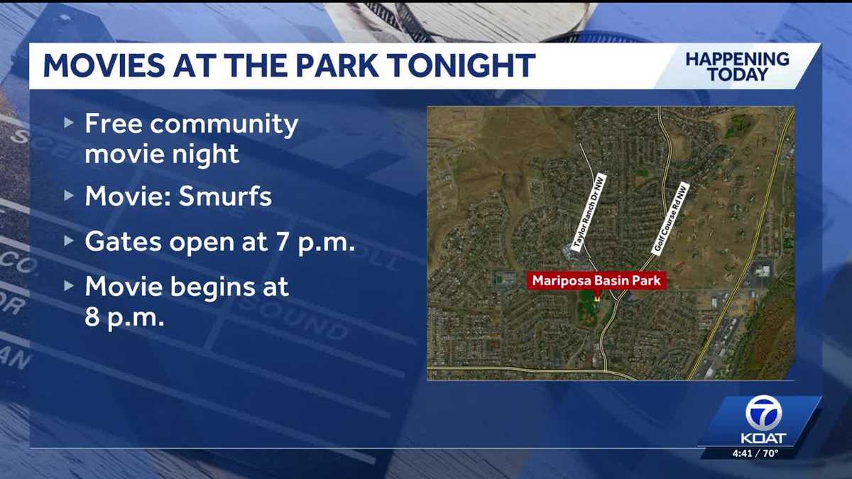 Movies in the Park Returns Friday with Free Showing of 'Smurfs'