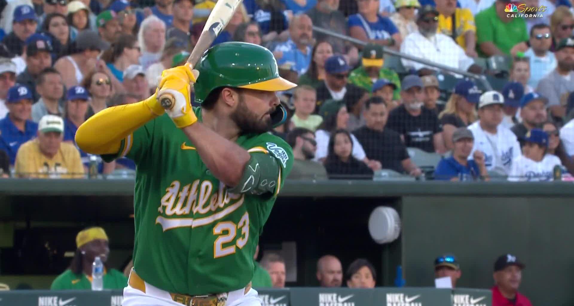 Langeliers hits No. 20 and A's back Ginn with 3 HRs in 7-1 win over Dodgers that snaps 4-game skid
