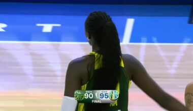 Azura Stevens scores 18 of her 20 points in the 1st half and the Sky beat the Storm 95-90