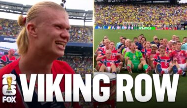 Erling Haaland Leads Norway in EPIC Viking Row Celebration After Advancing to Quarter-Final - FOX Sports