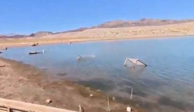 Lake Mead water levels drop, exposing boating hazards ahead
