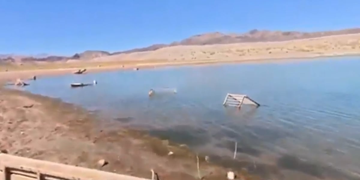 Lake Mead water levels drop, exposing boating hazards ahead