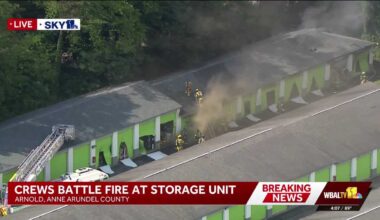 Fire crews respond to Arnold storage fire near Route 50