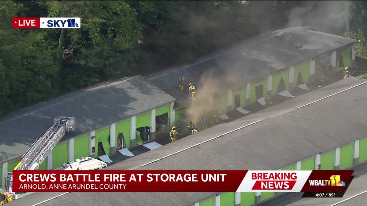 Fire crews respond to Arnold storage fire near Route 50