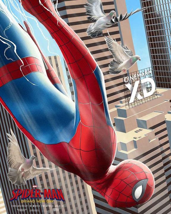 Spider-Man: Brand New Day's Cinemark XD poster.