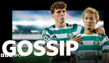 Celtic's Arne Engels and Daizen Maeda