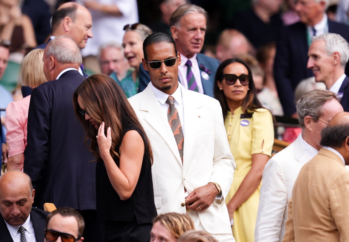 Virgil Van Dijk at Wimbledon 2026 (PA)
