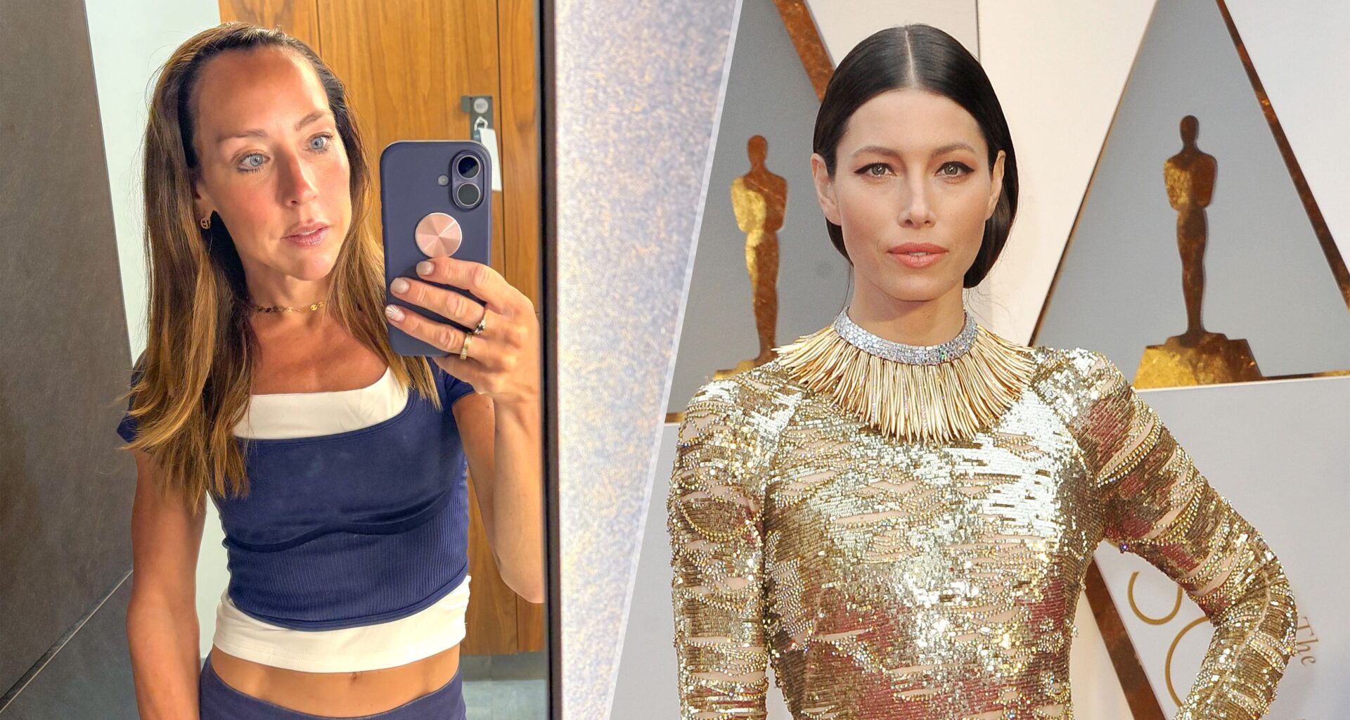 I tried the 4-move dumbbell workout Jessica Biel never skips for full-body strength – here's what happened