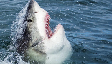 Massive great white feasts on dead whale off Rhode Island as second shark circles nearby