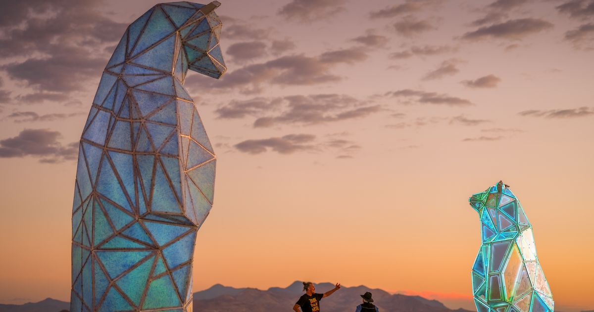 Gowanus Gets Two Giant, Glowing Bear Sculptures by Jen Lewin