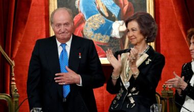 Queen Sofia of Spain reunites with her exiled husband, King Juan Carlos I, for rare joint public outing