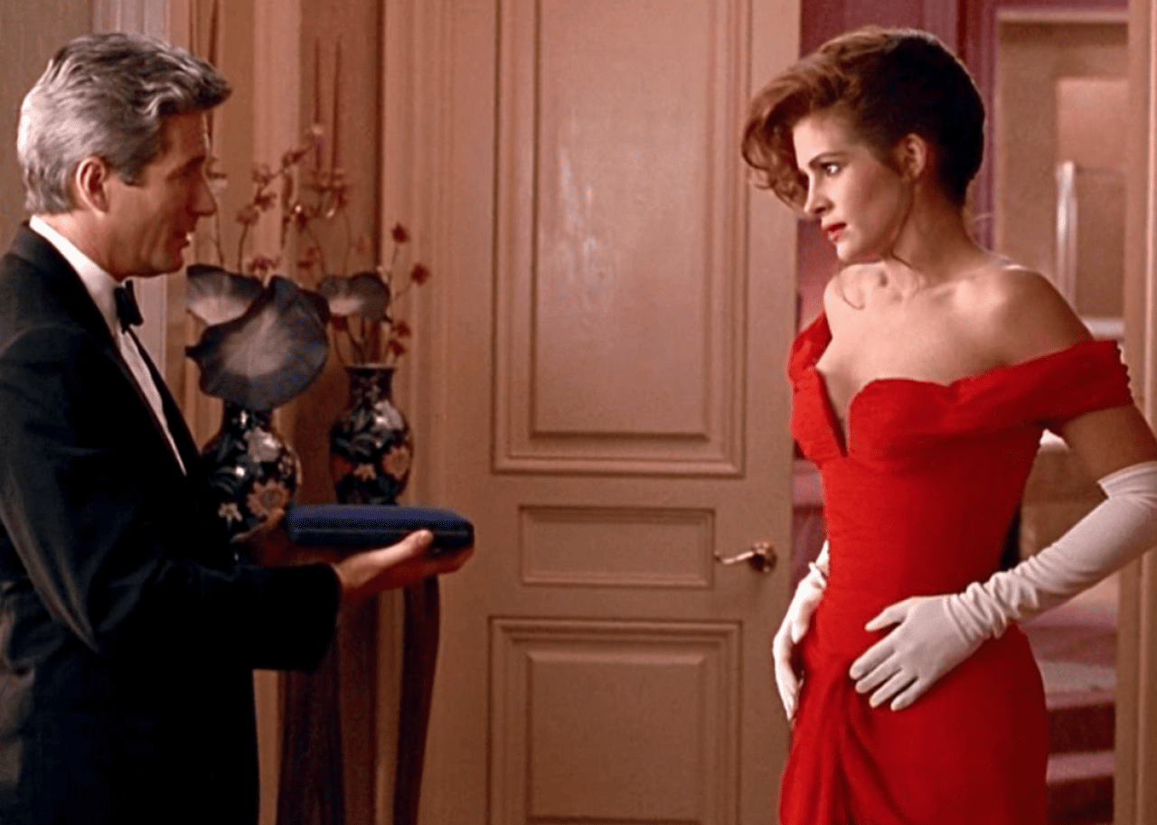 Julia Roberts and Richard Gere in a scene from ‘Pretty Woman.' -