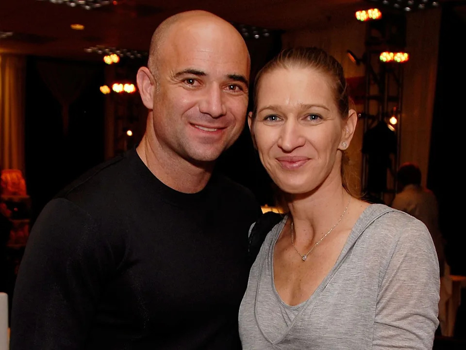 Andre Agassi and Steffi GrafAndre at Agassi's 12th Annual Grand Slam for Children in 2007Credit: Charley Gallay/Getty