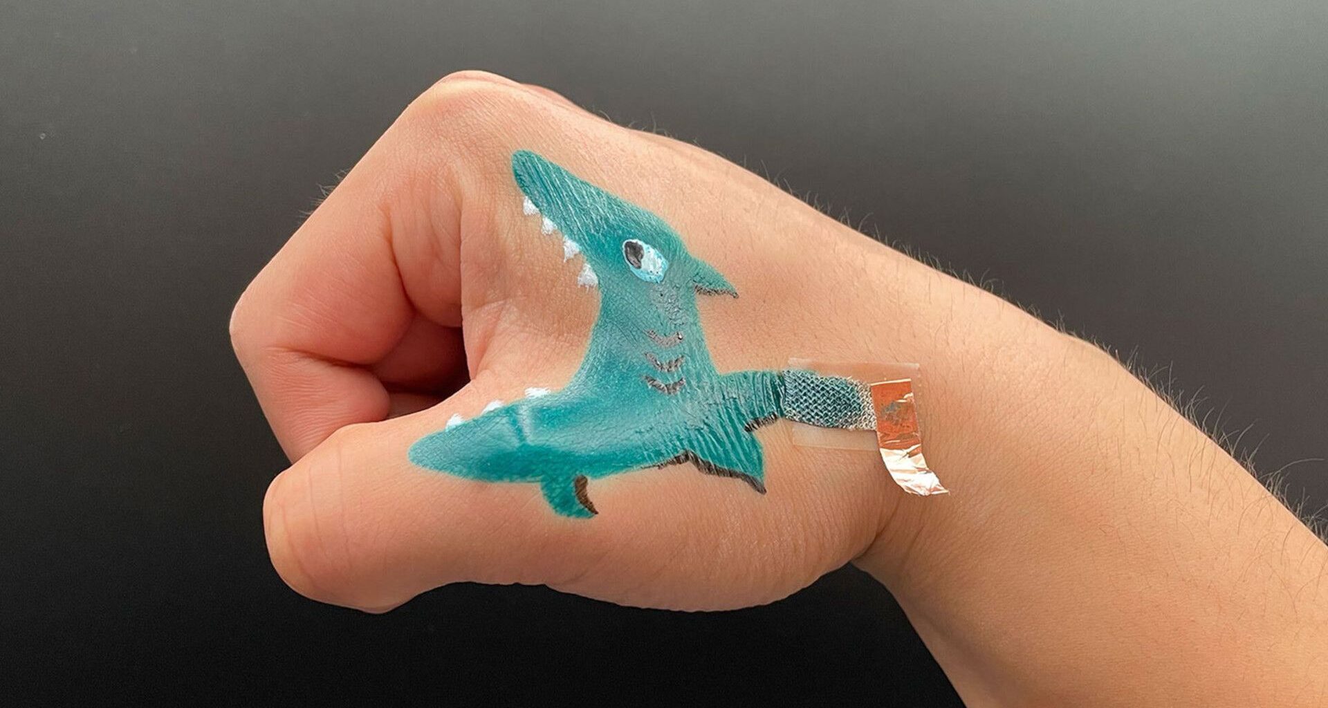 Paint-on electronic tattoo monitors