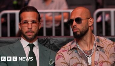 Tate brothers arrested in US as further UK charges take total to 59 - BBC