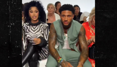 Nigerian Soccer Star Maduka Okoye Helps Cardi B At Paris Fashion Week