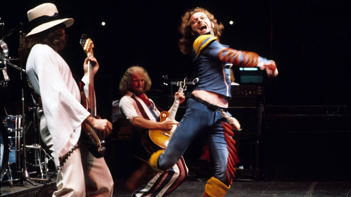 Jethro Tull performing live on stage