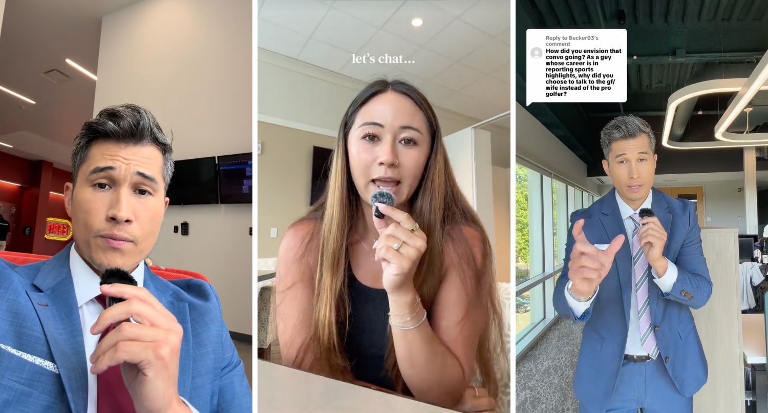 'SportsCenter' anchor's video about Sahith Theegala's fiancée got messy