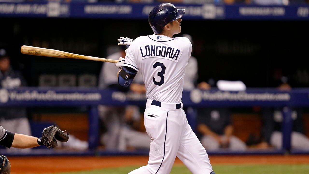 Evan Longoria spent most of his career with the Rays, helping the team win the American League pennant in 2008. He hit 342 home runs in his career, with 261 of those in a Tampa Bay uniform. He played 16 seasons overall. (AP File Photo/Mike Carlson)