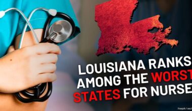 Louisiana ranks among the worst states for nurses