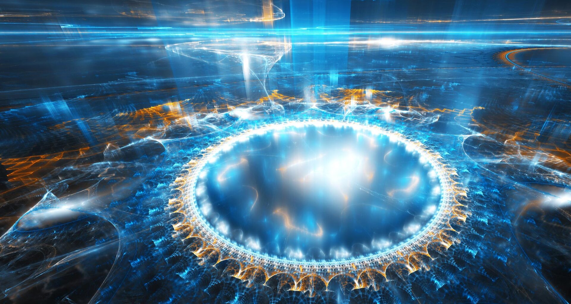 Abstract Quantum Physics Alien Technology Illustration