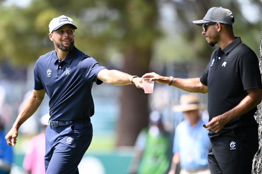 Steph Curry, Joe Pavelski trail Mardy Fish at American Century Championship
