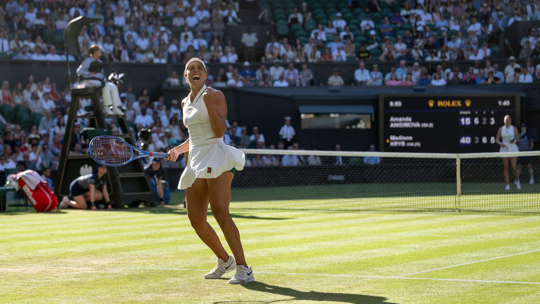 Keys continues fine form on Centre Court debut - Wimbledon
