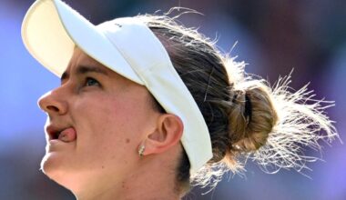 Barbora Krejčíková rises on Wimbledon’s grass again to beat No. 5 seed Mirra Andreeva