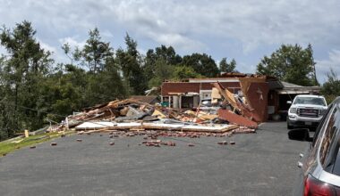 Tornado touchdowns blamed for damage on each side of the state