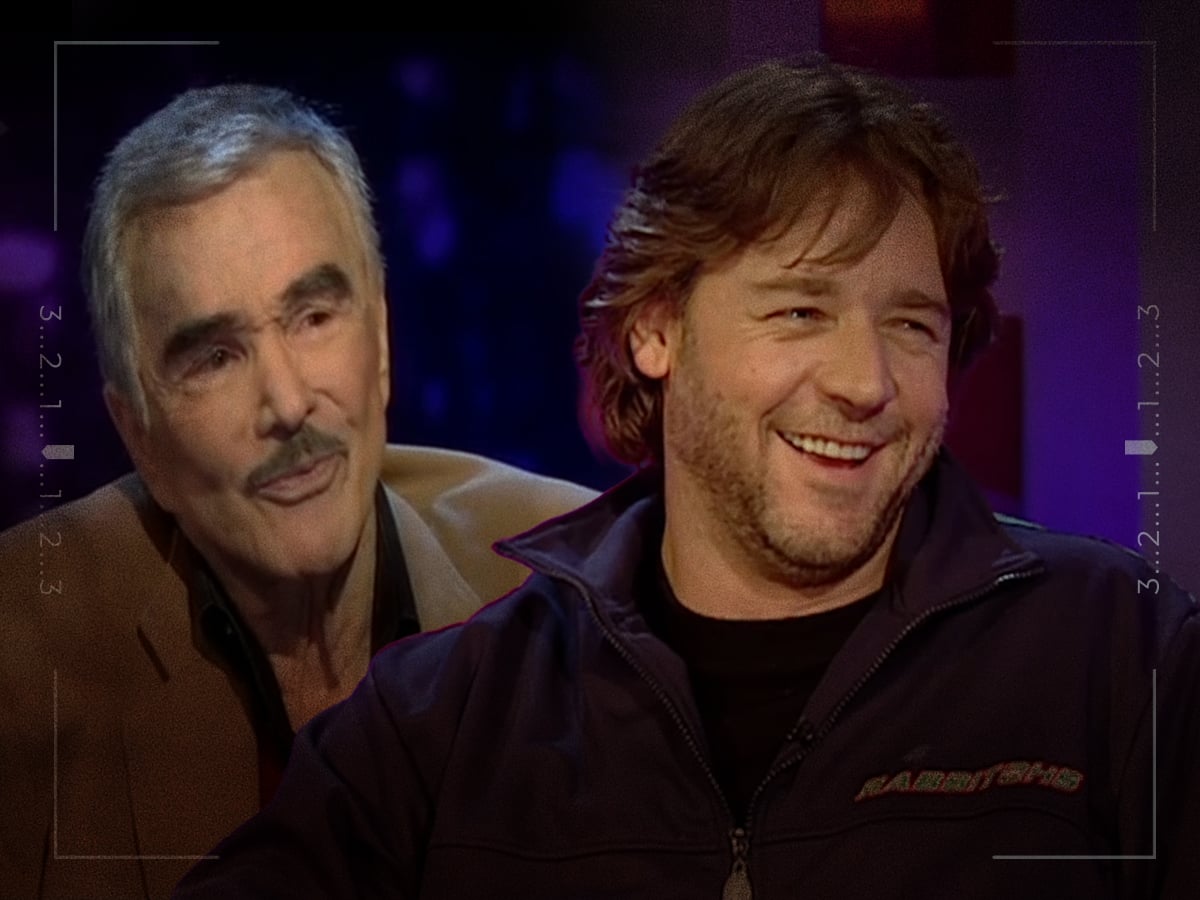 Burt Reynolds cheated in a drinking contest with Russell Crowe
