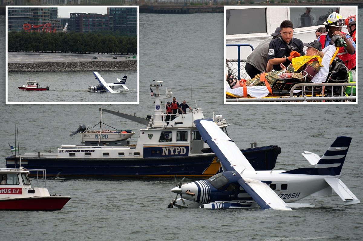 Seaplane carrying 8 passengers crashes into NYC's East River