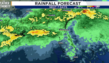 Front stalls bringing scattered storms through Tuesday