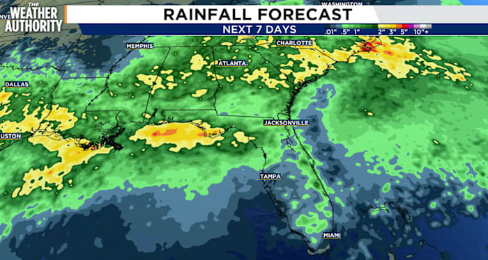 Front stalls bringing scattered storms through Tuesday