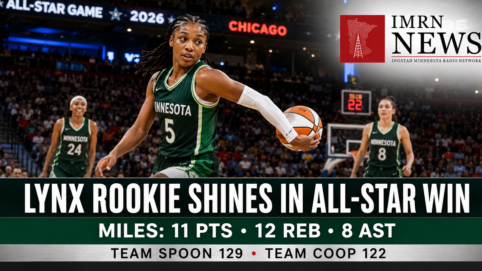 Lynx Rookie Shines in WNBA All-Star Victory