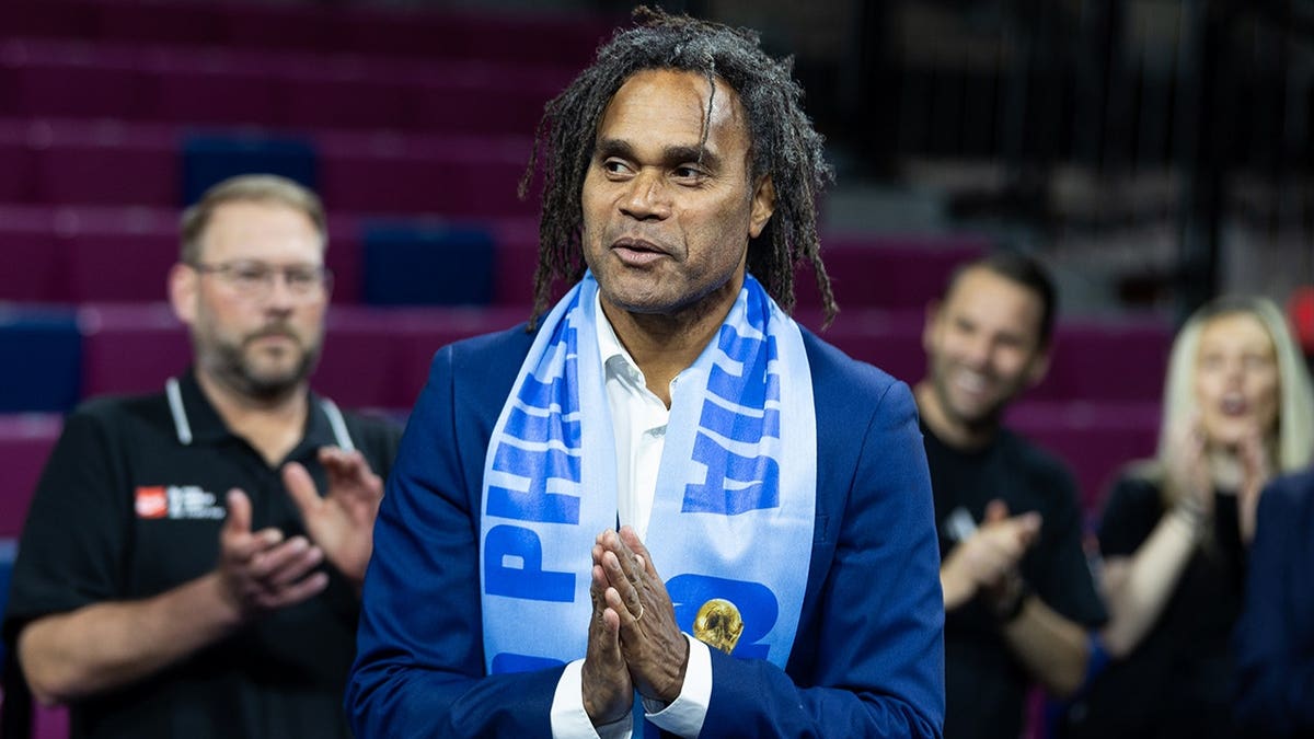 Christian Karembeu looks on