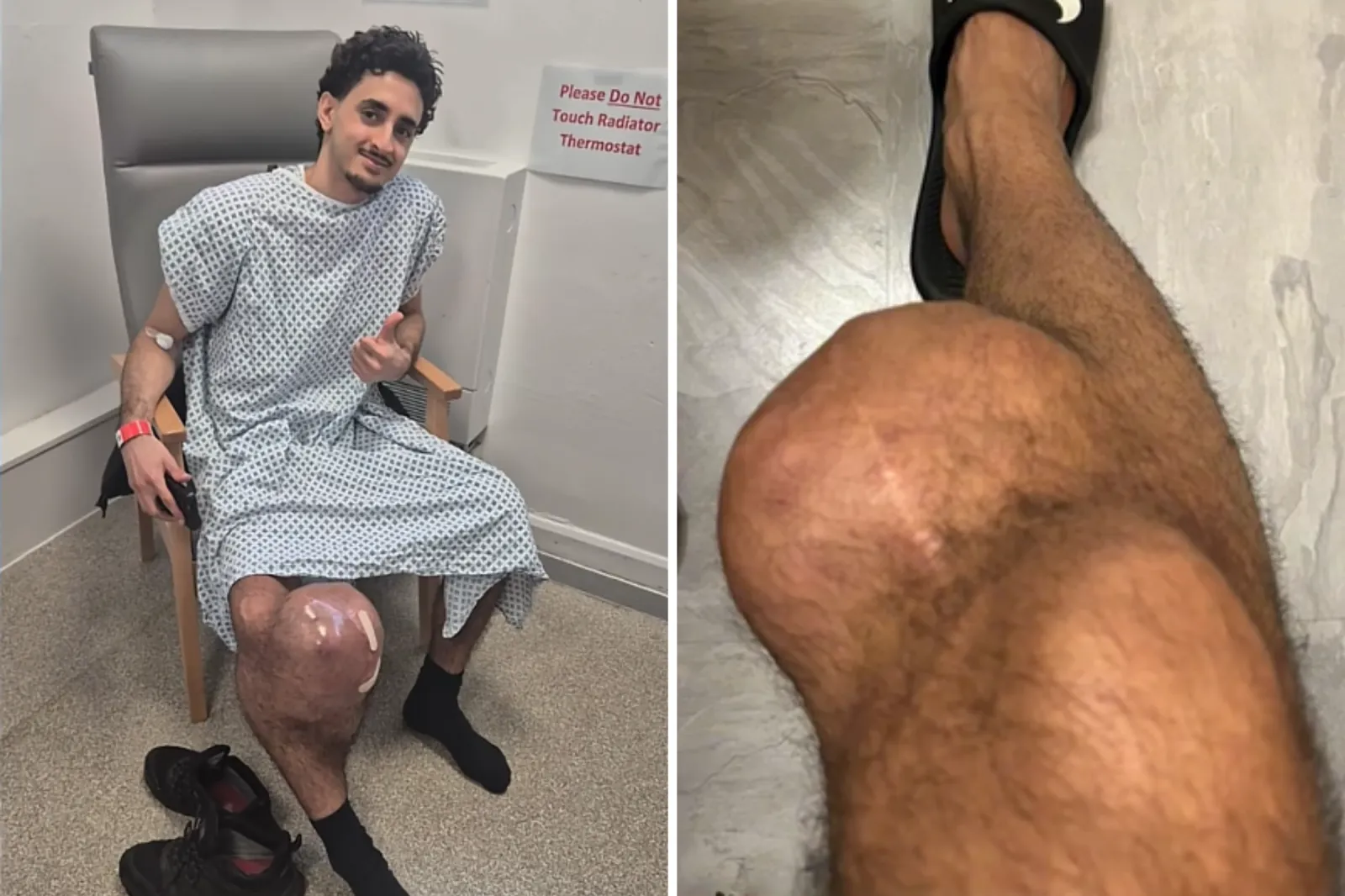 Mohammed Mêrko in hospital in 2026.