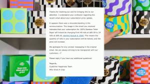 Who Gives A Crap suspends AI agent after email error said prices would double