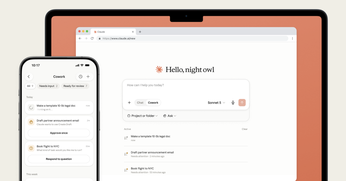 Anthropic is launching Claude Cowork on mobile and web